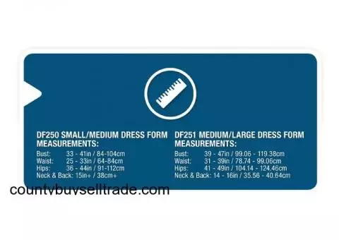 Adjustable Dress Form, Small/Medium or Medium/Large